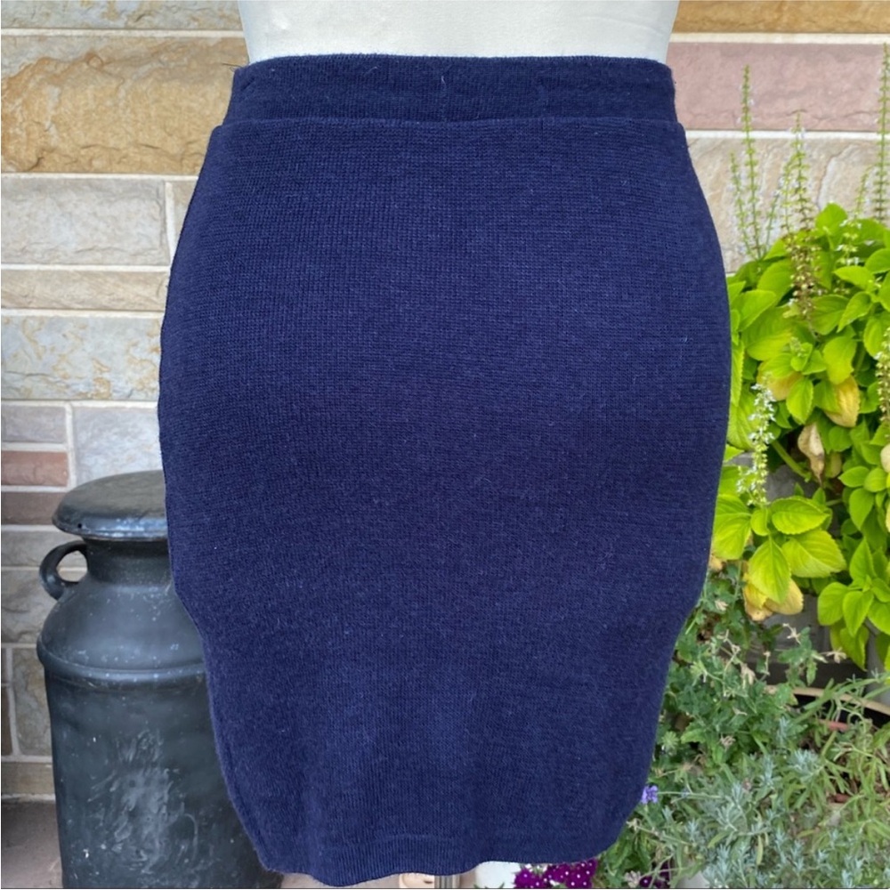 American Apparel Classic Navy Blue Knit Skirt - Picture 5 of 8